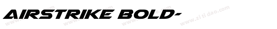 Airstrike Bold字体转换
